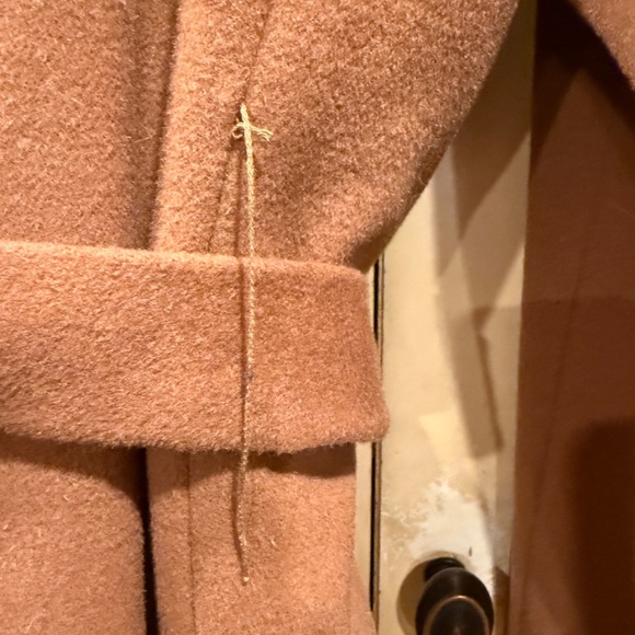 Ellen Tracy Fur Collar Wool Coat Size 14 - Picture 3 of 7